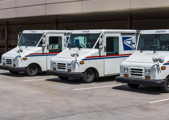 USPS trucks utilizing the OpenFox® Message Switch System