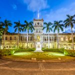 King Kamehameha Statue and Supreme Court Building