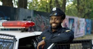 African American police officer